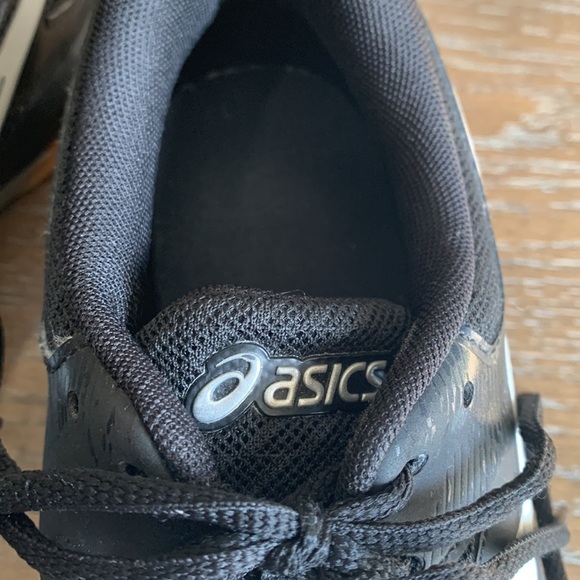 ASICS WOMENS BLACK AND WHITE GEL ROCKET VOLLEYBALL SHOES SIZE 7-1/2 US - Picture 7 of 11